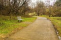 A Park Bench on the Mud Lick Creek Greenway